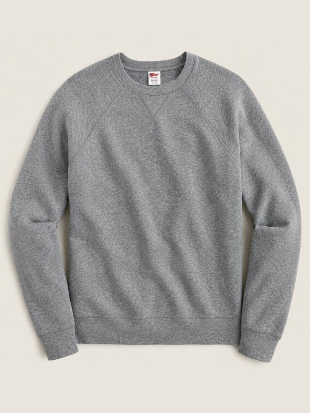 J. Crew Infield Fleece Crewneck Sweatshirt Heather Gray Small #A3051 - Picture 2 of 8
